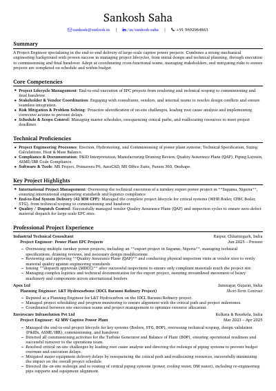 Resume preview